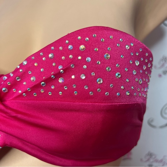Victoria secret bathing suit top bling rhinestone diamond crystals bikini top - Picture 2 of 14